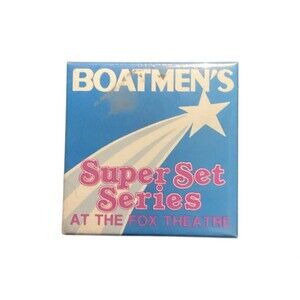 Vintage Boatmen’s Super Set Series Pin - Fox Theatre Promo Collectible